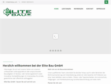 Tablet Screenshot of elitebau.com